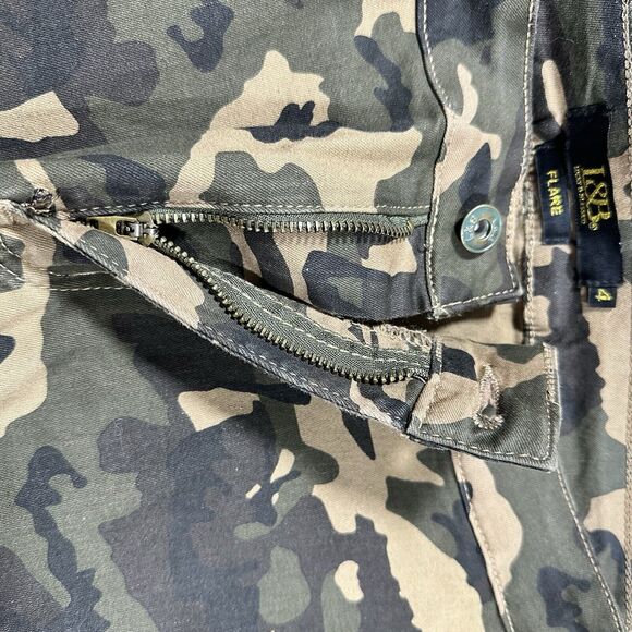 Y2K 90"s L&B Lucky & Blessed Bell Bottom Flared Jeans Camo Sz 4 (27x28)  Stretch - Picture 8 of 14
